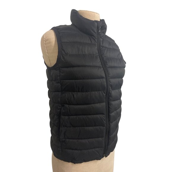 Gap Kids Large Black Lightweight Puffer Vest With Primaloft Upcycled Sustainable - Picture 2 of 10